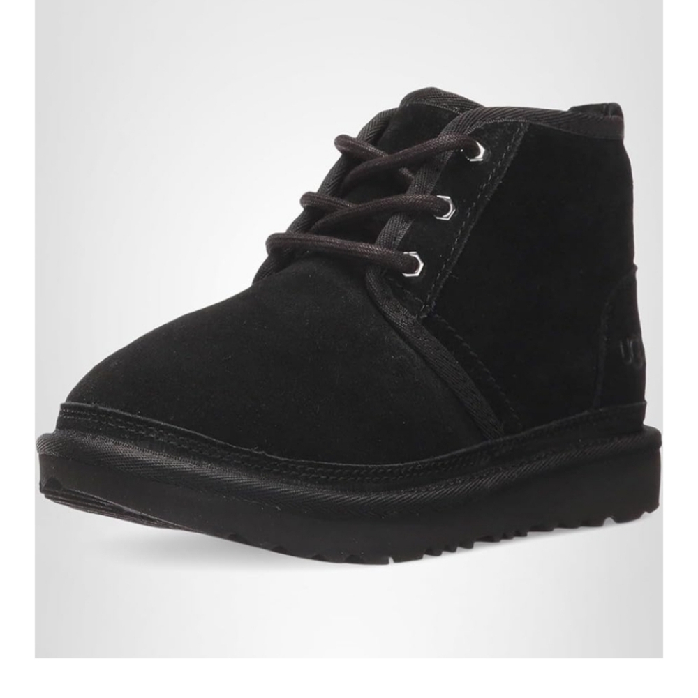 Kids Black Suede UGG Boots